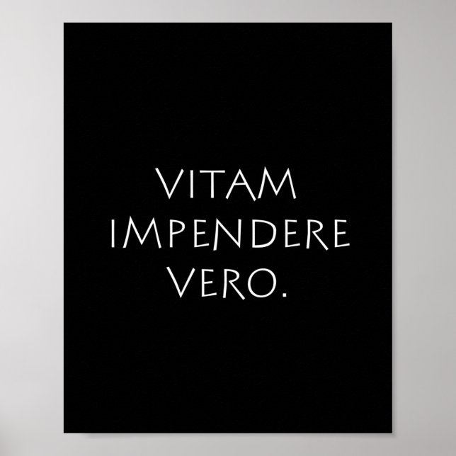 Poster Vitam Impendere Vero (Frente)