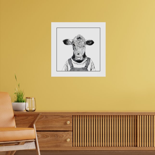 Poster Vitelo em Dungaree (neve) (Sala de Estar 2)
