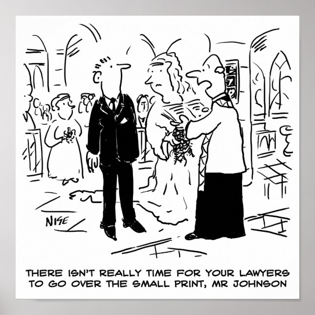 Poster Vítima do Casamento da Igreja diz Não aos Advogado (Frente)