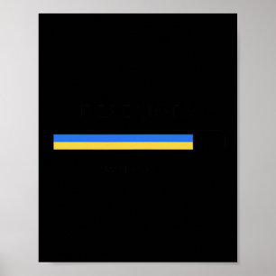 Poster Vitória Carregando Bandeira da Liberdade da Ucrâni