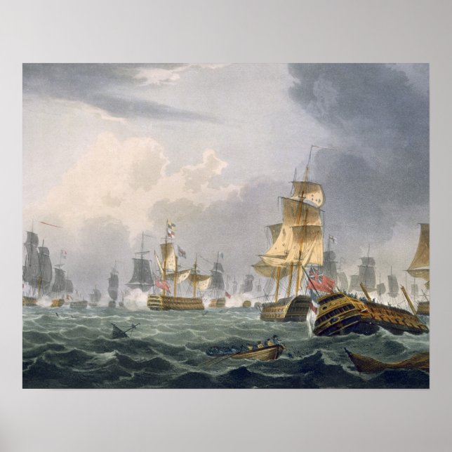 Poster Vitória de Lord Howe, 1rua de junho de 1794, grava (Frente)