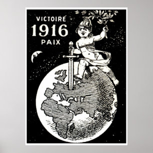 Pôster Vitória do francês de WWI
