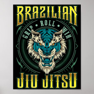 Poster Vitória no Rolamento de Pegada de Jiu Jitsu - Cabe