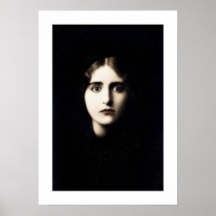 Poster vitoriana assombrando, encarando, estrelando