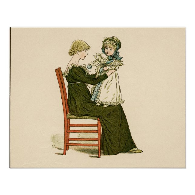 Pôster Vitoriano Baby Greenaway Mãe (Frente)