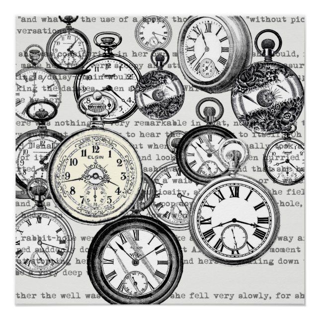 Pôster Vitoriano Pocket Assista Alice no País das Maravil (Frente)