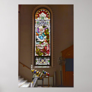 Poster Vitral da Igreja de St. Fidelis, Victoria, Kansas