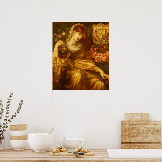 Poster Viúva Romana de Dante Gabriel Rossetti (Cozinha)