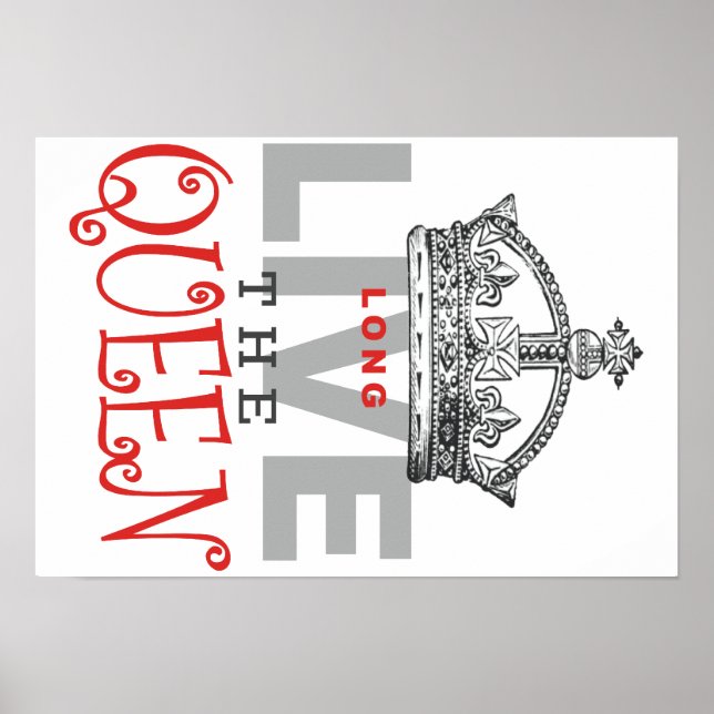 Poster Viva a RAINHA! (Frente)