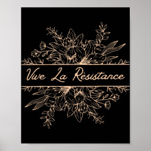 Poster Viva a Resistência, Resistência à Liberdade, femin