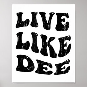 Poster Viva Como Dee, Consciência do Cancer, Suporte ao C