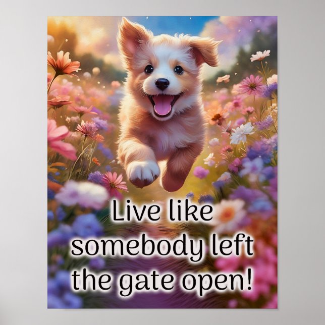 Poster Viva como se alguém deixasse a Porta aberta - Post (Frente)