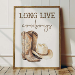Pôster Viva Cowboys Crianças Decoração de Sala Oci