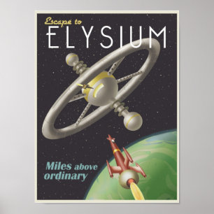 Pôster Viva em uma estação espacial
