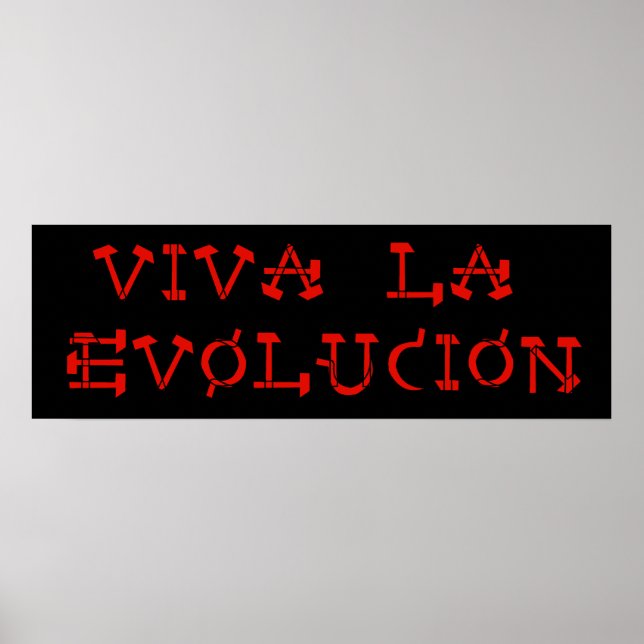 Pôster Viva La Evolucion (Frente)