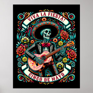 Poster Viva La Fiesta! Cinco de Mayo design