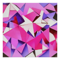 Viva Magenta Hídrangea Abstrato Art