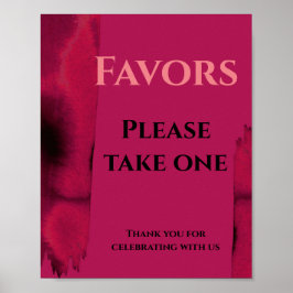 Poster Viva Magenta, Modern Favor, por favor, pegue um