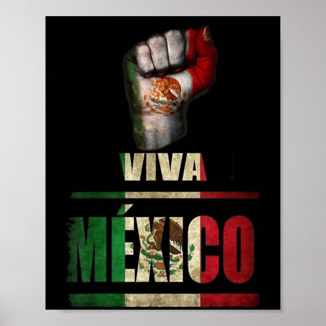 Poster Viva Mexico Cabrones And Christmas Mexico Women Ki (Frente)