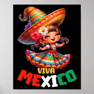 Poster Viva México Dia da Independência Mexicana