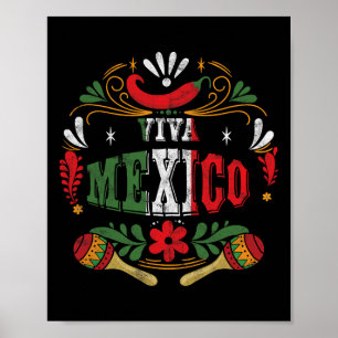 Poster Viva México Fiesta Cinco De Mayo