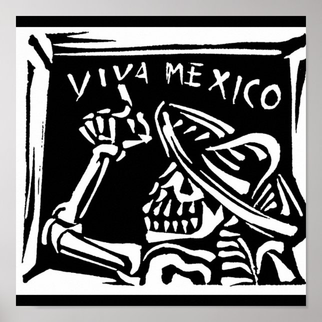 Poster Viva México - O "Dia dos Mortos" do México (Frente)