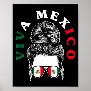 Poster Viva México orgulho mexicano bandeira raízes do Mé
