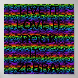 POSTER VIVA-O... AMO-O... ROCK-LO! (ZEBRA)