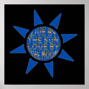 Poster VIVA PELO AMOR DO SOL PELA LUA inspiradora
