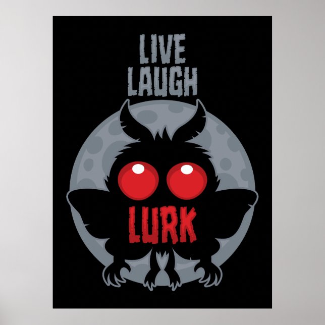 Poster Viva Ria Esconda-se Mothman Críptico (Frente)