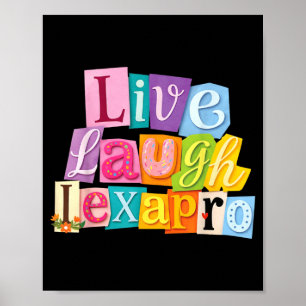 Poster Viva Rir Lexapro Ditos Engraçados Depressão
