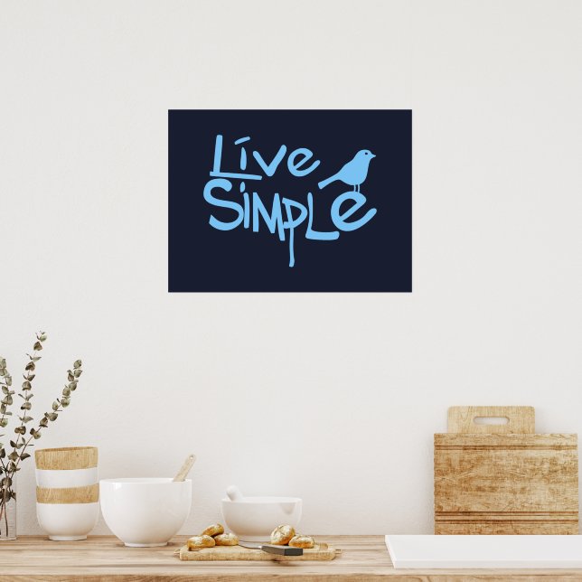 Poster Viva Simples (Cozinha)