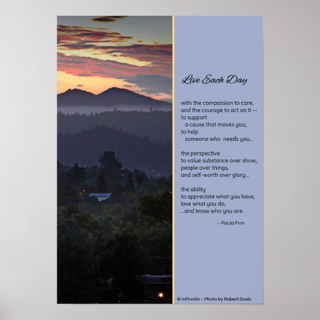 Poster Viva todos os dias com compaixão...Poster (Frente)