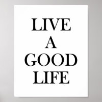 Viva uma boa vida, inspiradora