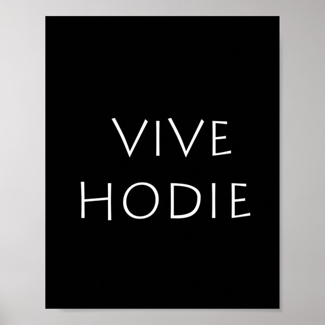 Poster Vive hodie (Frente)