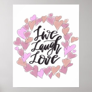 Poster Vive o amor do riso