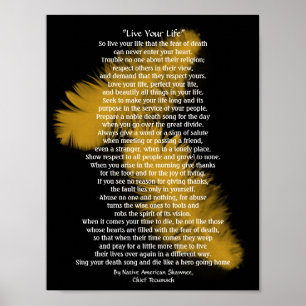 Poster "Vive penas douradas da sua vida", Tecumseh