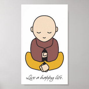Poster Vive uma vida feliz