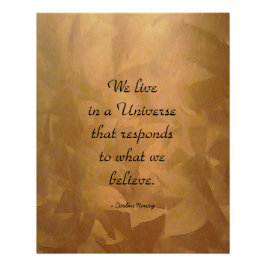 Pôster Vivemos Em Uma Citação Unificada - Cobre