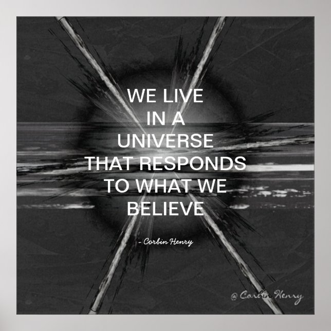 Poster Vivemos Num Universo (Frente)