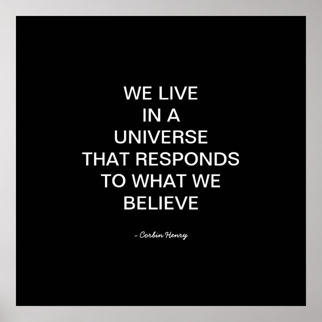 Poster Vivemos Num Universo (Frente)