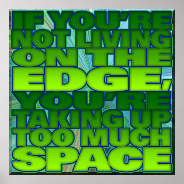 PÔSTER VIVENDO NA BORDA (Frente)