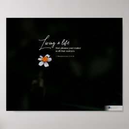 Poster Vivendo Uma Vida (1 Tessalónica 2:11-12)