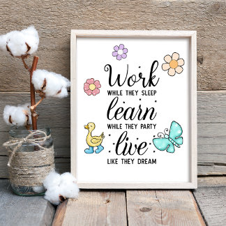 Poster Viver Como Sonham