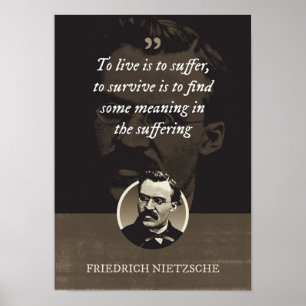 Poster Viver é sofrer, sobreviver é encontrar alguns