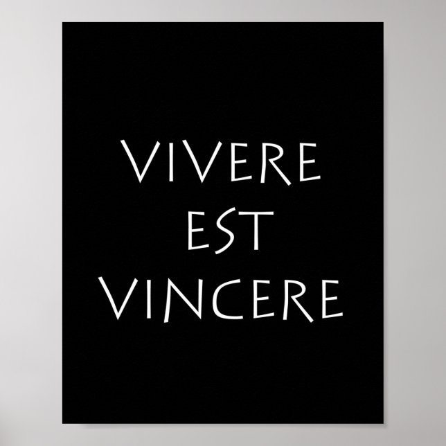 Poster Vivere est vincere (Frente)