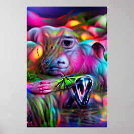 Poster Vivid Dreamscape: Agrizoofobia