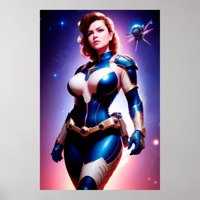 Poster Vivid Retro 50 Feminina no Sic Ranger Espacial (Frente)