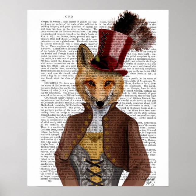 Poster Vivienne Steampunk Fox (Frente)