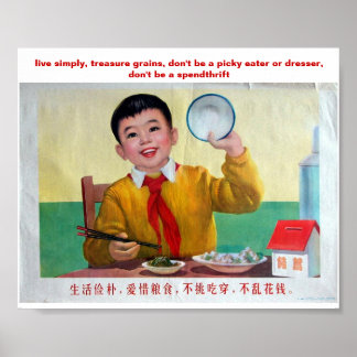 Poster Vivo simplesmente, grãos de tesouro...